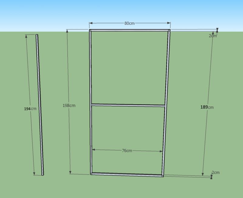 Tür_Bausatz_80X2 Bausatz türelement