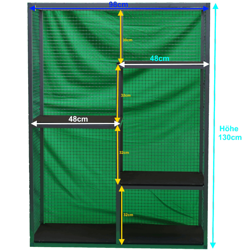 Katzenbalkon 3. 0 mit 3 zusätzlichen ebenen
