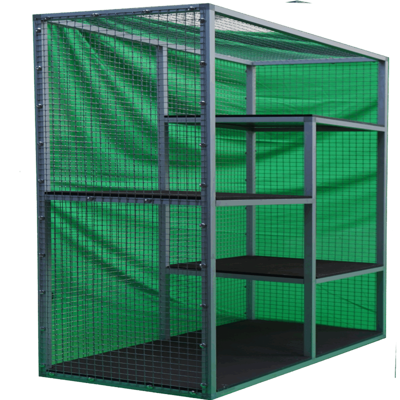 Katzenbalkon mit 3 zusätzlichen etagen-seitlich