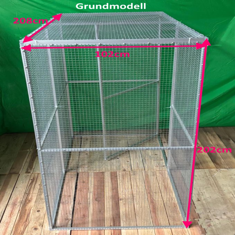 Katzengehege-Katzenvoliere-Grundmodell_Oben Katzengehege katzenvoliere
