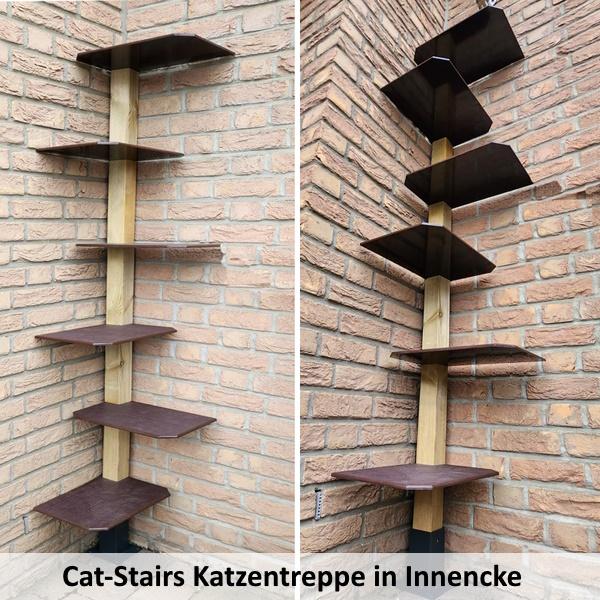 Katzentreppe in Innenecke Katzenleiter Cat Stairs