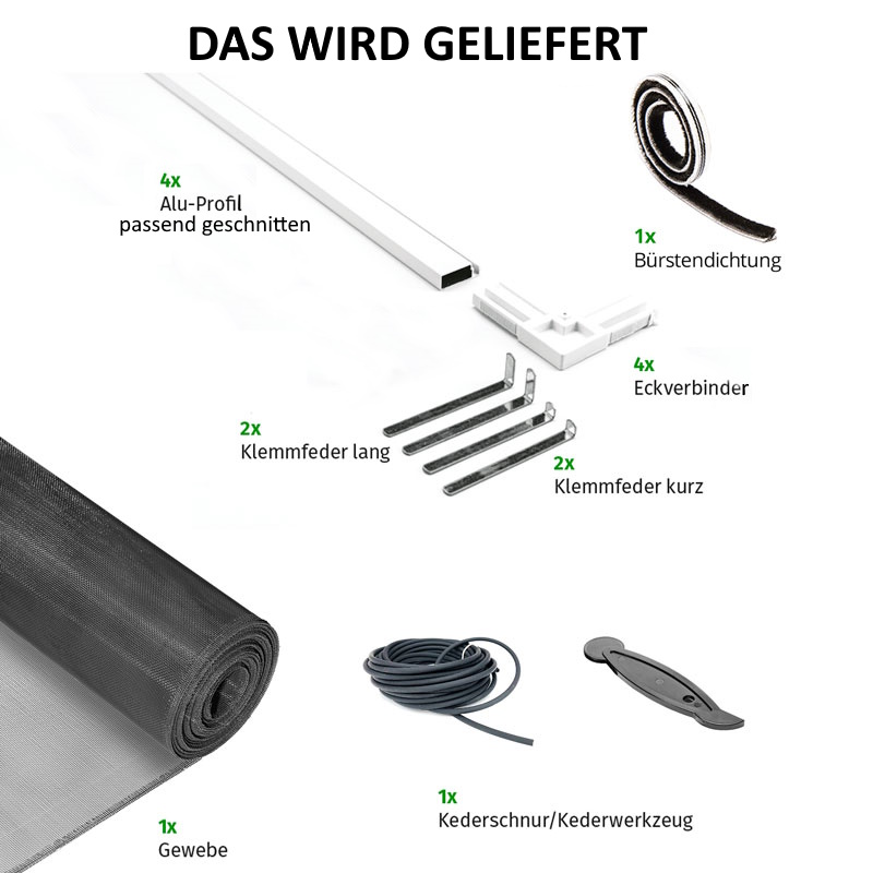 Katzensicheres fliegengitter mit rahmen nach maß